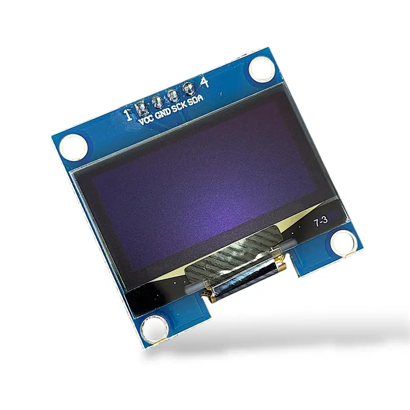 1.3 Inch Oled Display 128X64 Blue | 4 Pin I2c Oled Module For Arduino, Esp32 & Diy Electronics 1