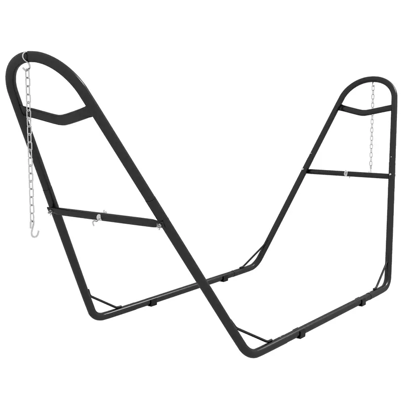 10.3Ft Adjustable Hammock Stand Fits 9-14 Ft Hammocks, 450 Lbs Capacity, Black 1