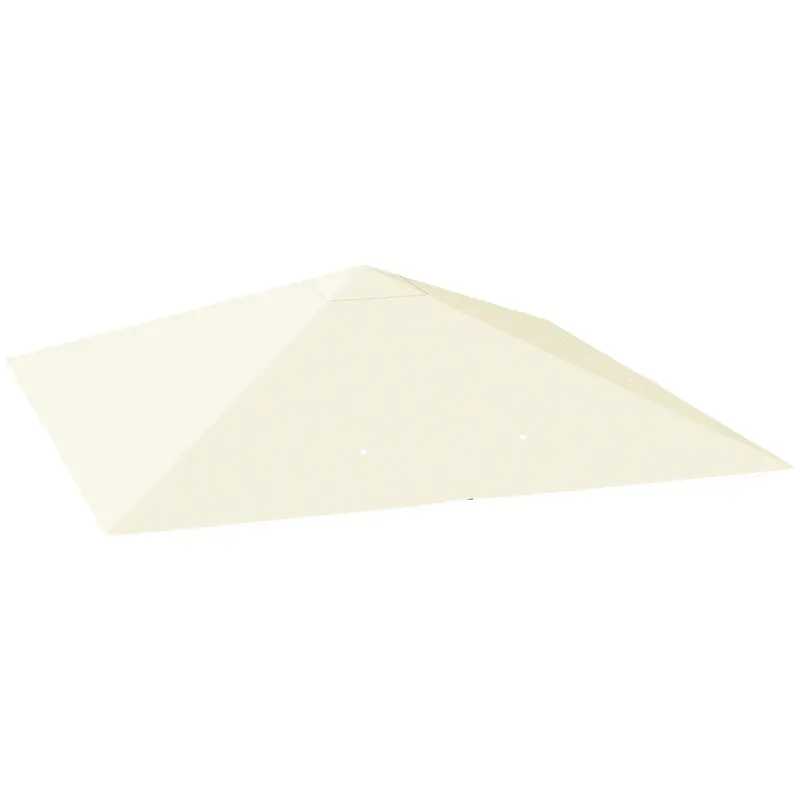 10' X 10' Water Resistant Gazebo Top With Water Resistant & Upf30+ Protection, Cream White 1