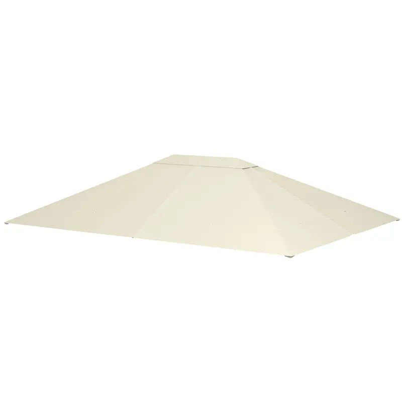 10' X 13' Gazebo Replacement Canopy Top Cover, Cream White 2