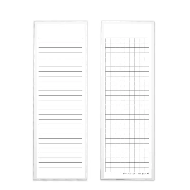 100 Bookmark Cards, Ruled/Grid 1