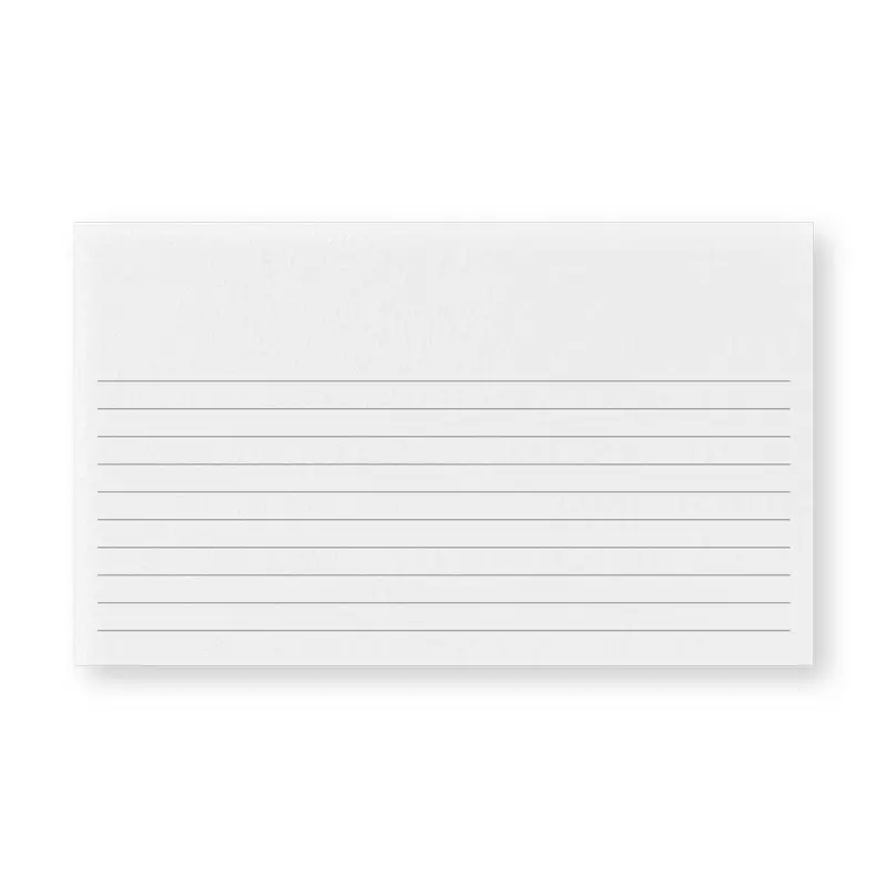 100 Custom 3×5 Horizontal Ruled Notecards