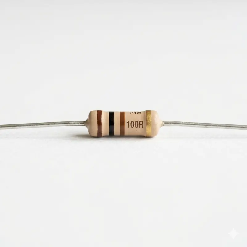 100 Ohm Resistor 1/4W Pack Of 10 | 100R Carbon Film Resistor For Arduino, Pcb & Diy Electronics 1