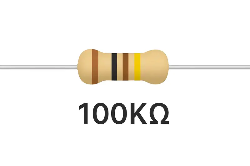 100K Ohm Resistor Pack Of 10 | 1/4W (100Kω) ±5% Carbon Film Axial Resistor For Diy Electronics, Arduino & Robotics Projects 1