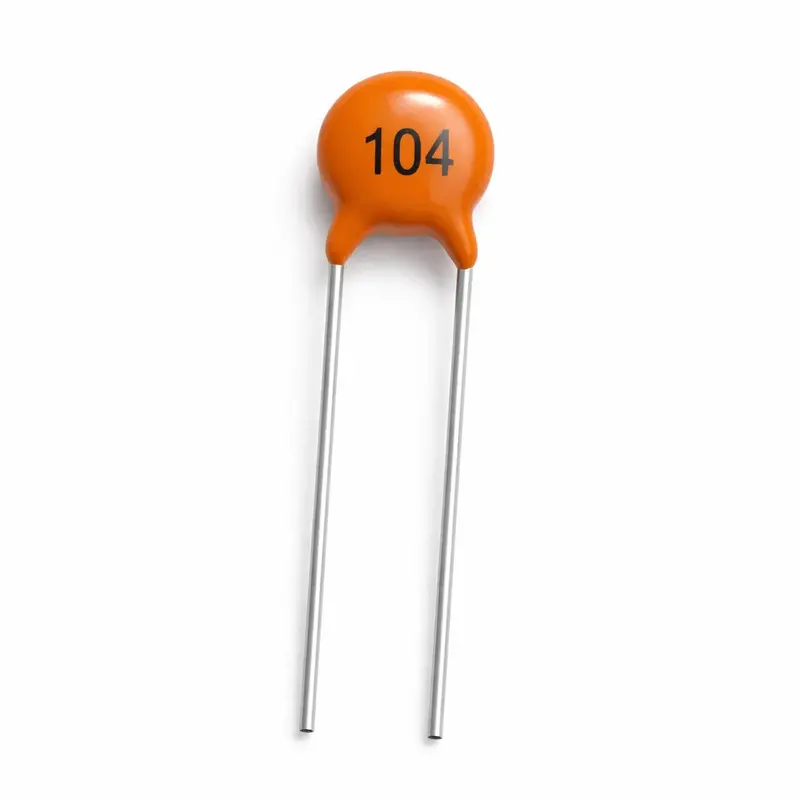 104 Ceramic Capacitor Pack Of 5 | 0.1Μf (100Nf) 50V Ceramic Disc Capacitor For Arduino, Pcb & Diy Electronics 1