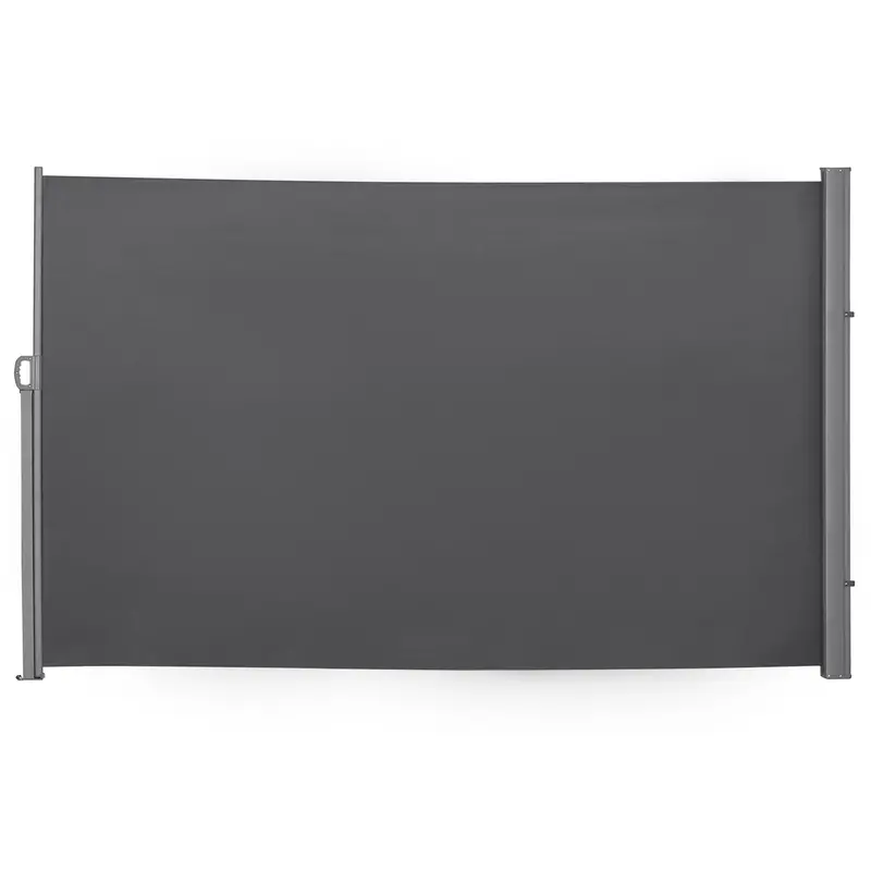 118" X 71" Retractable Side Awning With Uv & Wind Protection, Grey 1