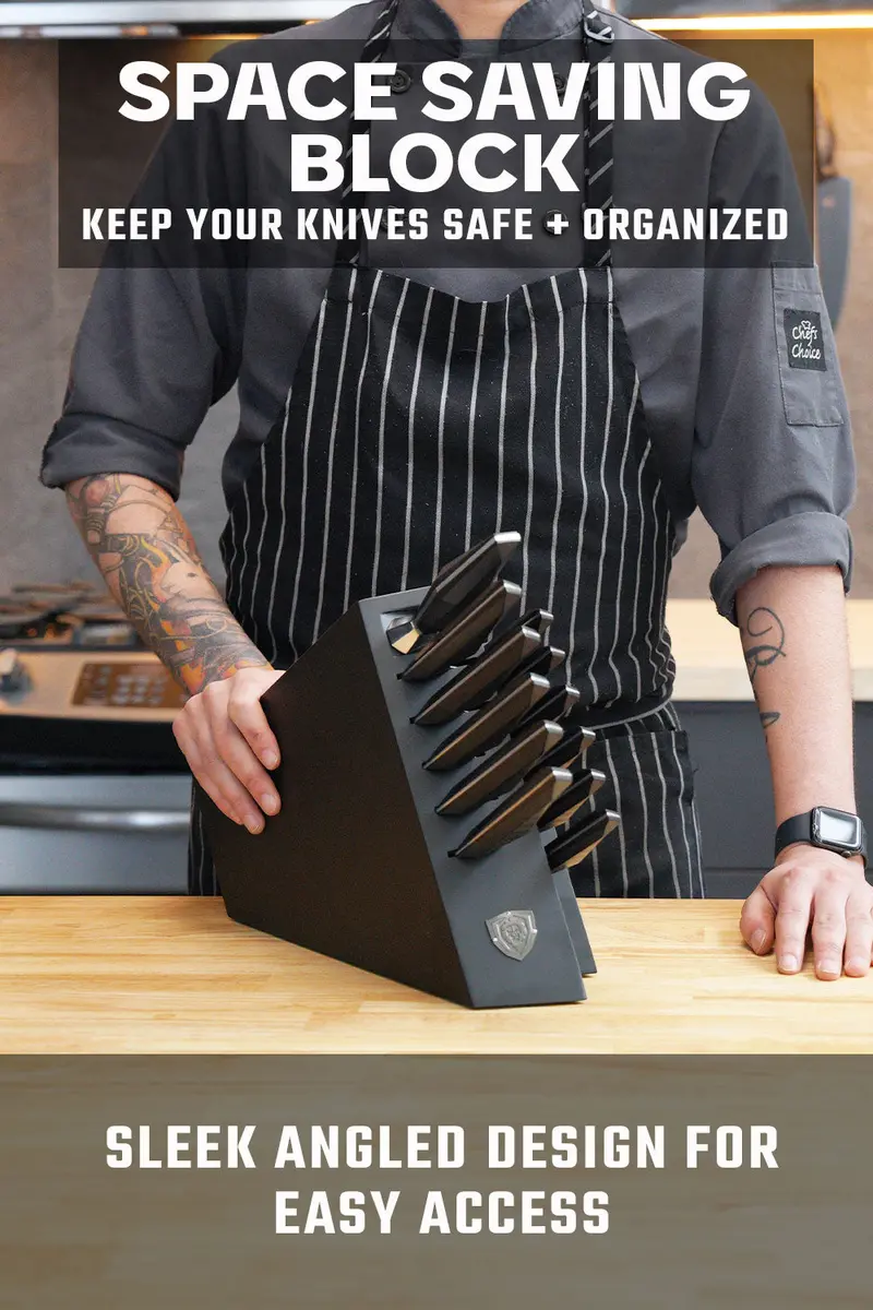 12-Piece Knife Block Set | Shadow Black Series | Nsf Certified | Dalstrong © 2
