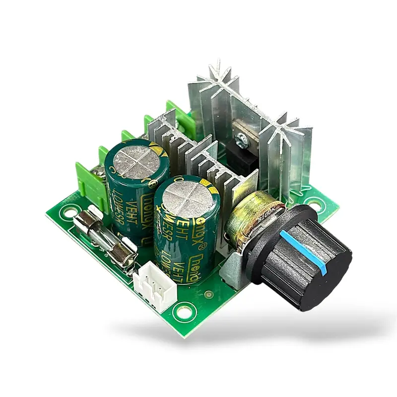 12V 10A Dc Motor Speed Controller | Pwm Motor Driver Regulator With Knob – High Power Dc Speed Control Module 1