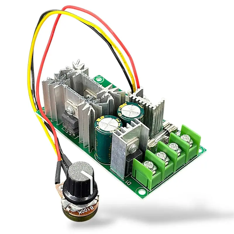12V-48V 20A Dc Motor Speed Controller | Pwm Motor Driver Regulator With External Knob – High Power Dc Speed Controller Module 1