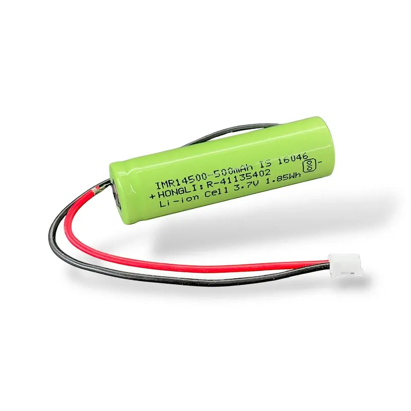 14500 Li-Ion Rechargeable Battery 3.7V 500Mah With Wire Connector | Lithium-Ion Cell For Diy & Electronics Projects 1