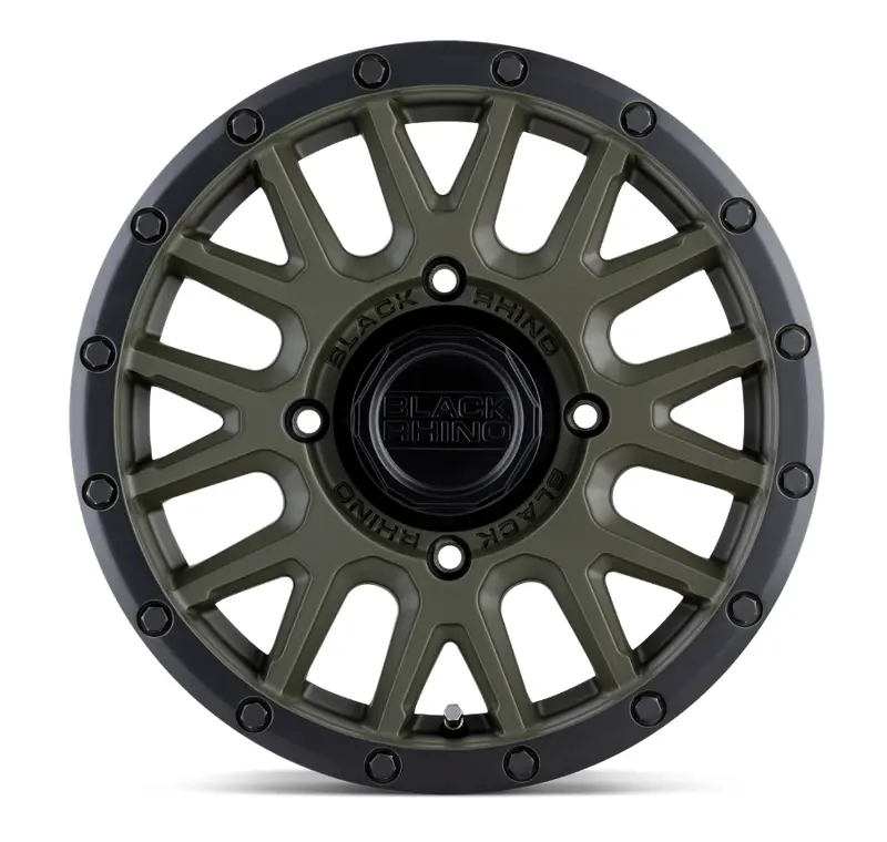 15X7.0 Black Rhino La Paz Utv Olive Drab Green W/ Black Lip 2