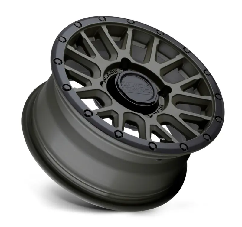 15X7.0 Black Rhino La Paz Utv Olive Drab Green W/ Black Lip 3