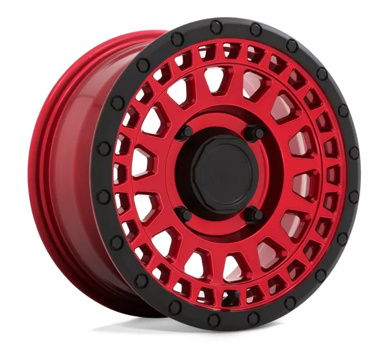 15X7.0 Black Rhino Parker Utv Candy Red W/ Black Lip 1