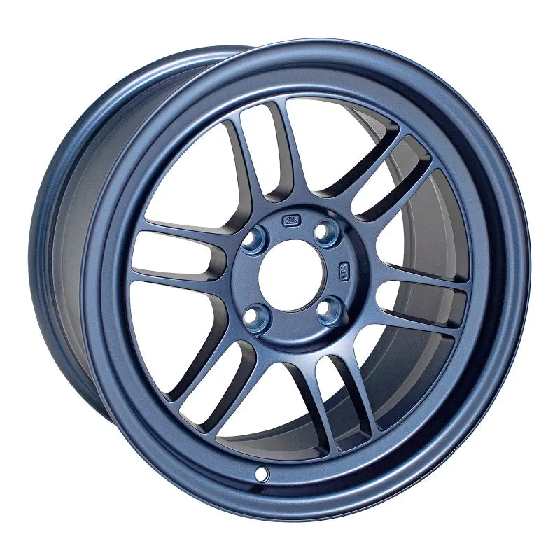 15X8.0 Enkei Rpf1 4X100 28Mm Offset 5 Hub Bore Matte Blue Wheel 1