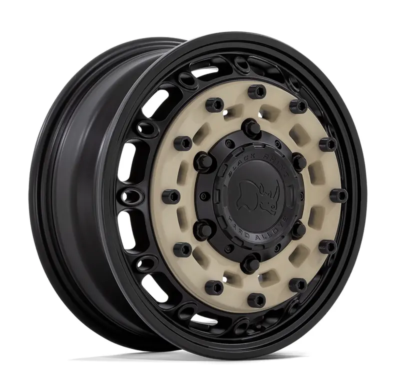 16X6.0 Black Rhino Arsenal At Sand On Black 1