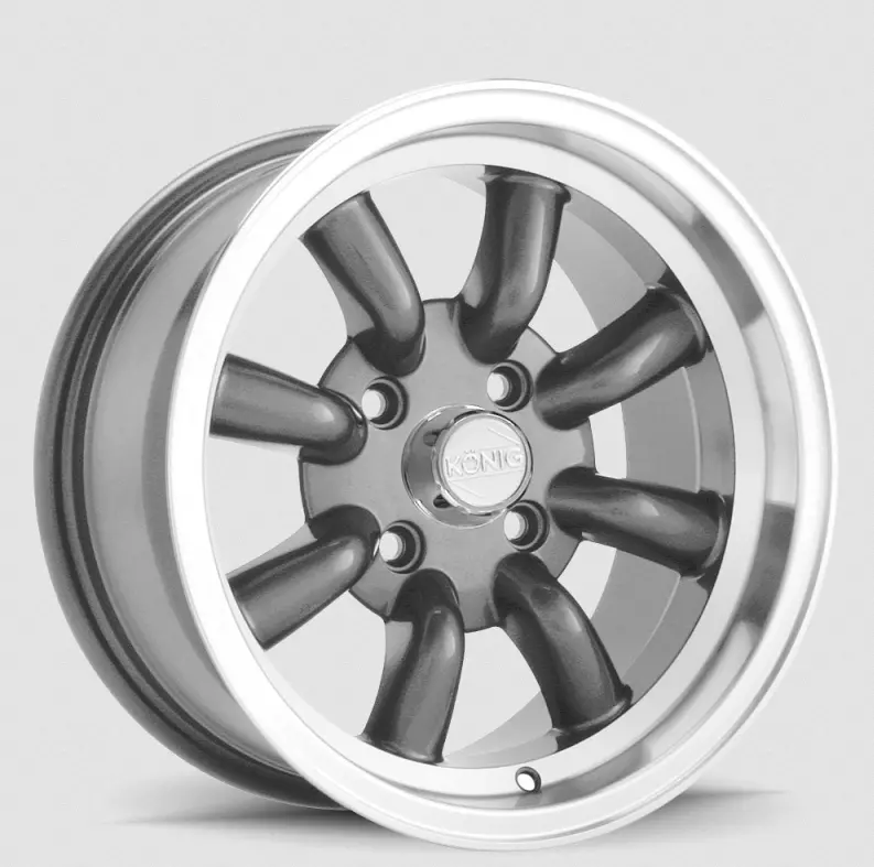 16X7.0 Konig Rewind Graphite / Machined Lip 1
