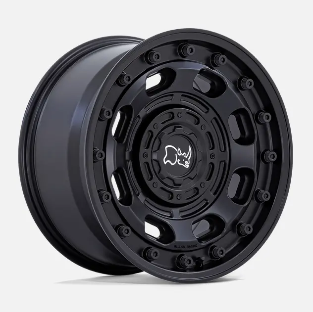 16X8.0 Black Rhino Atlas Matte Black 1