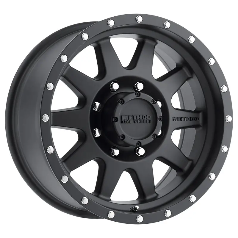 16X8.0 Method Mr301 Standard Matte Black 1