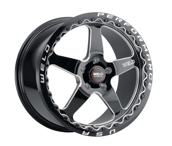 17X10 Weld S904 Ventura Beadlock 5X114.3 / Et50 / Bs7.50 / Bore 78.1 Gloss Blk Mil 1