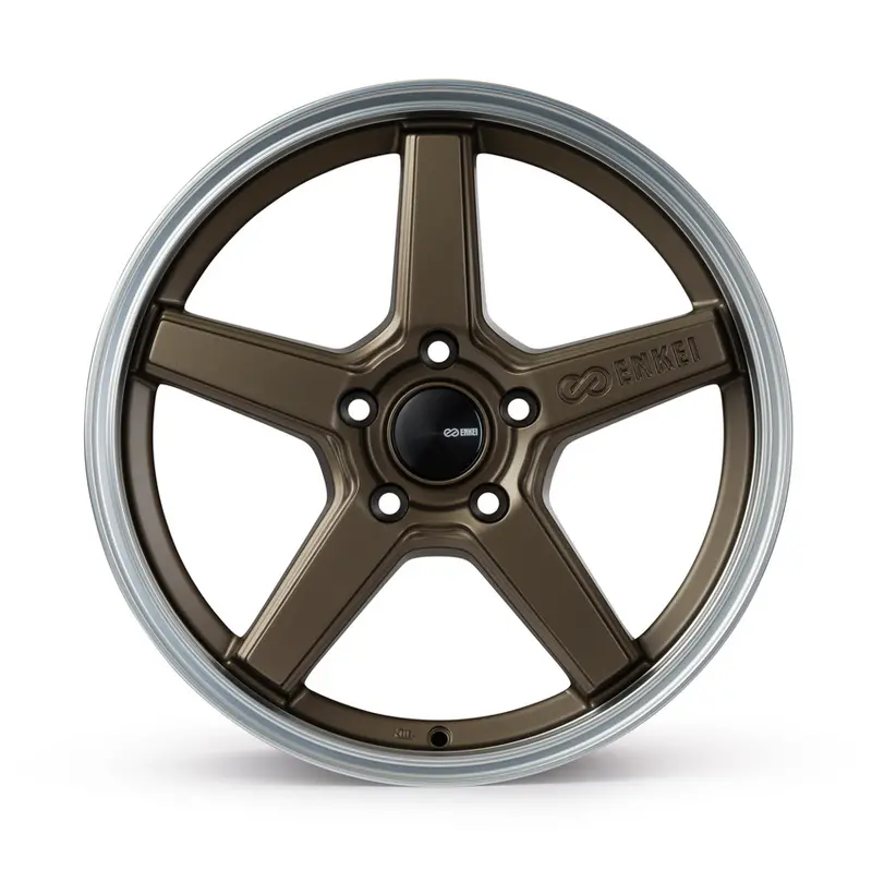17X7.5 Enkei Quasar Matte Bronze W/Machined Lip 2