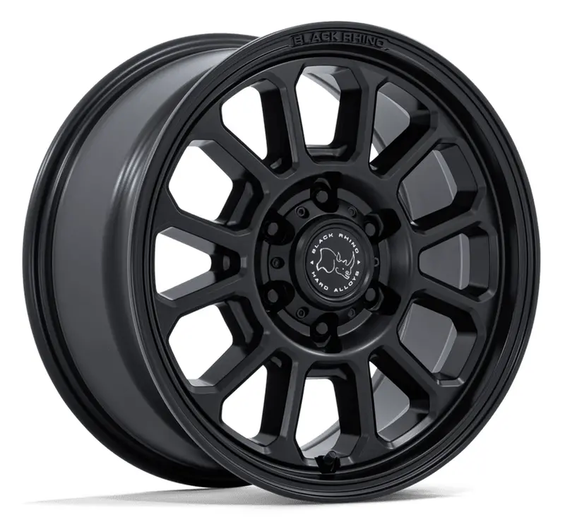 17X8.0 Black Rhino Alta Matte Black 1