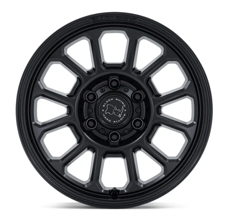 17X8.0 Black Rhino Alta Matte Black 3