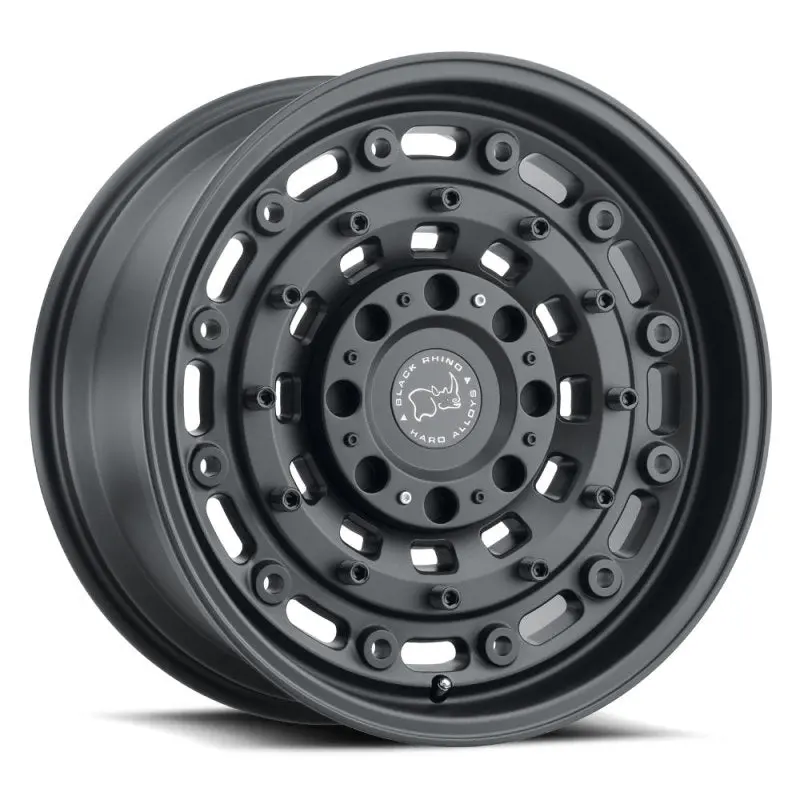 17X8.0 Black Rhino Arsenal Textured Matte Black Wheel 1