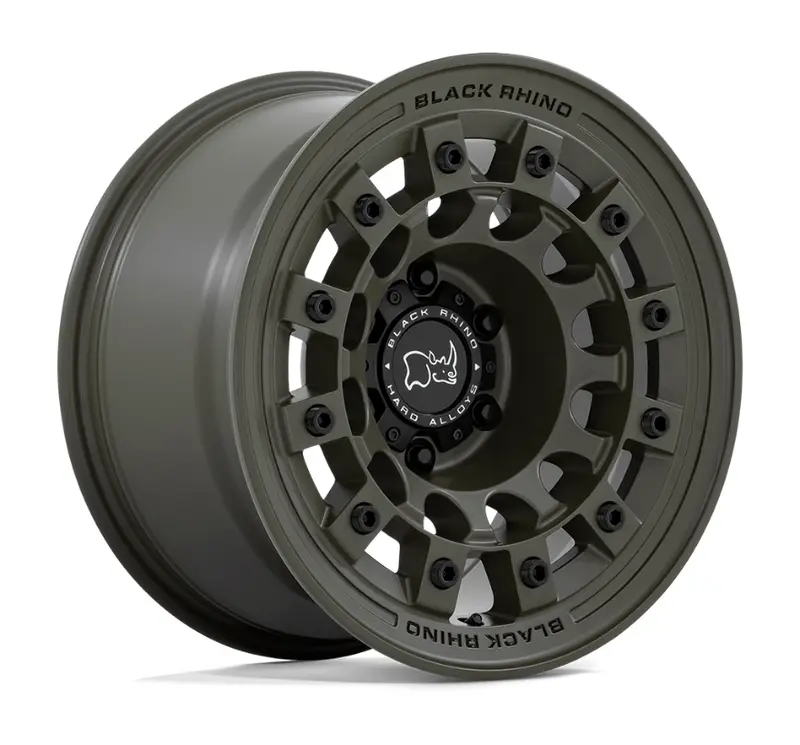 17X8.0 Black Rhino Fuji Olive Drab Green 1