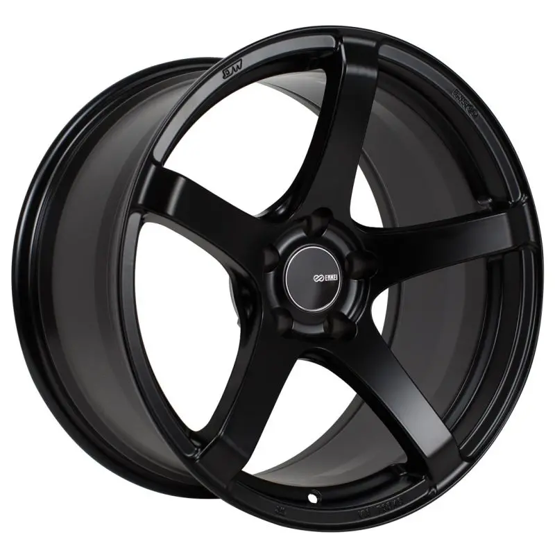 17X8.0 Enkei Kojin, 35Mm Offset 5X114.3 Bolt Pattern 72.6Mm Bore Dia Matte Black Wheel 1