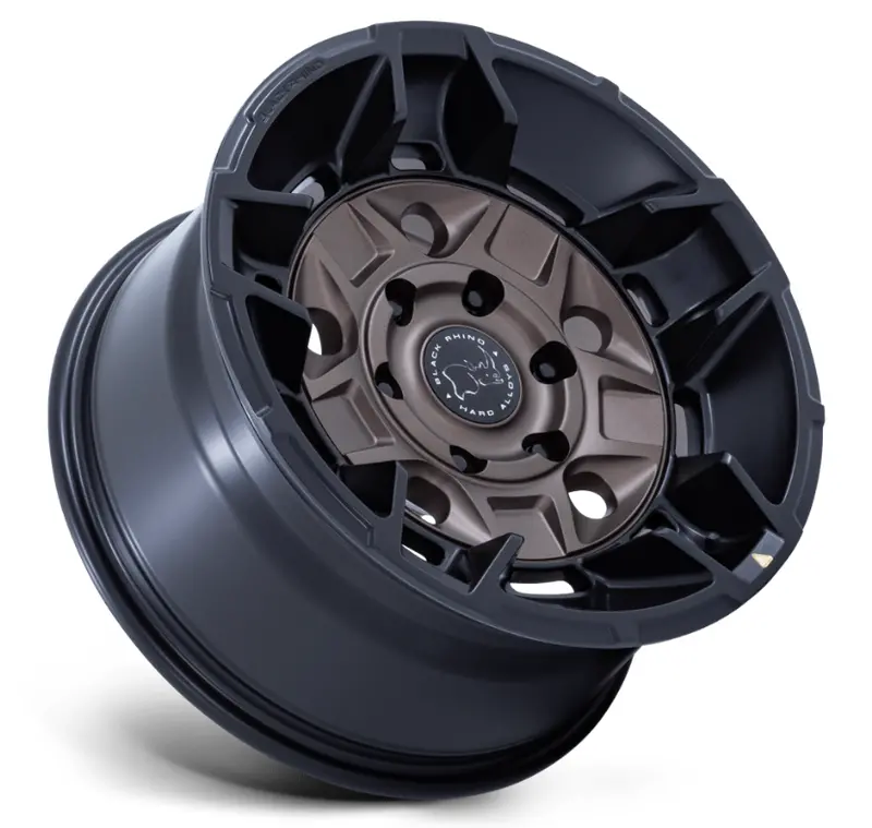 17X8.5 Black Rhino Br028 Guard Burnt Bronze W/ Matte Black Lip 2