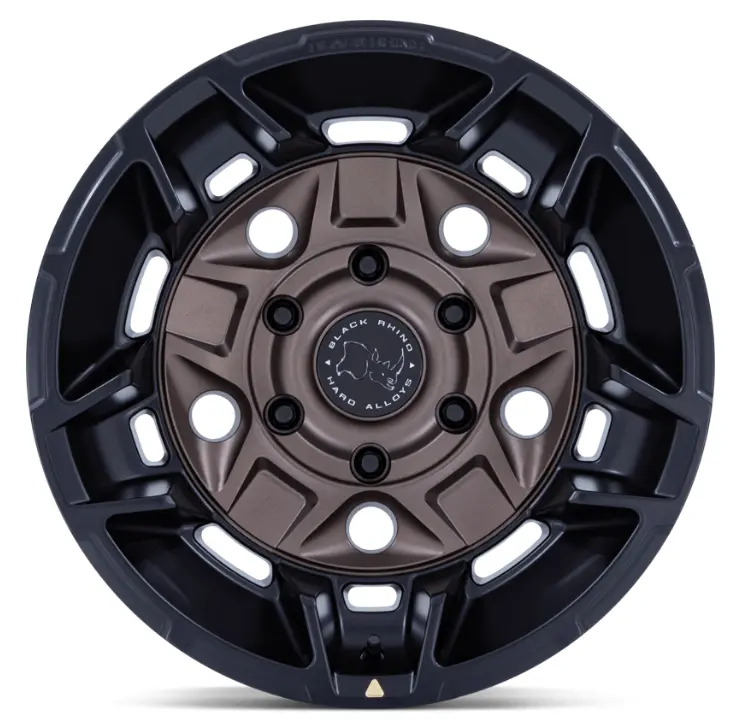 17X8.5 Black Rhino Br028 Guard Burnt Bronze W/ Matte Black Lip 3