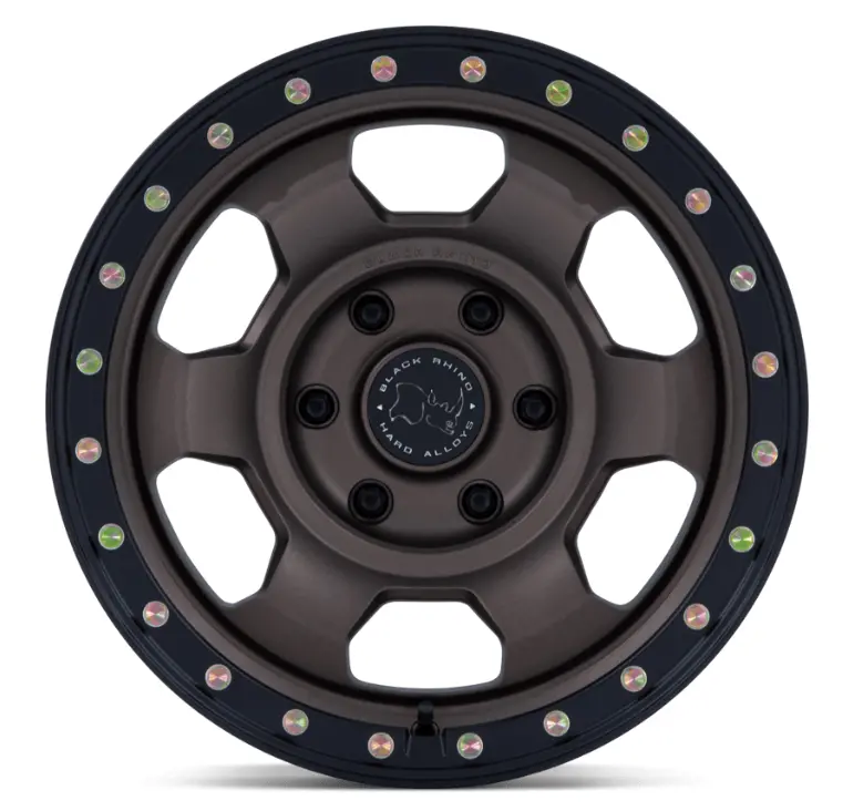 17X8.5 Black Rhino Br029 Trooper Burnt Bronze W/ Matte Black Lip 3