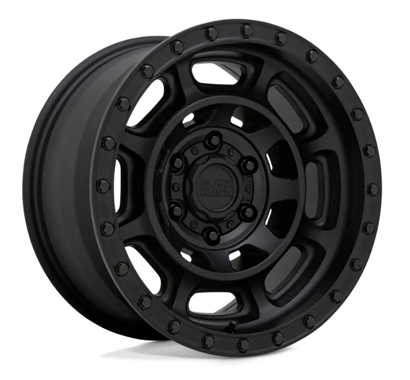17X8.5 Black Rhino Convoy Matte Black 1