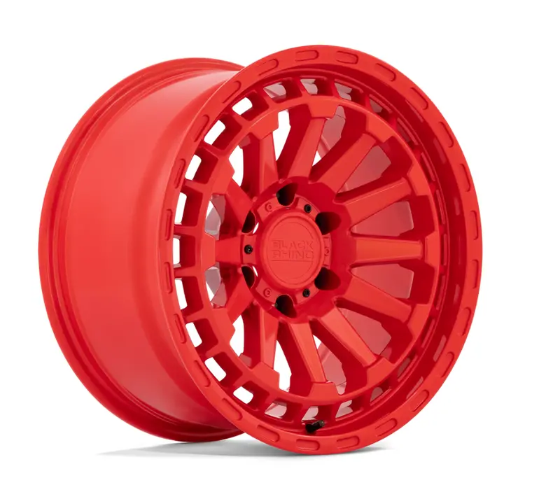 17X8.5 Black Rhino Raid Gloss Red 1