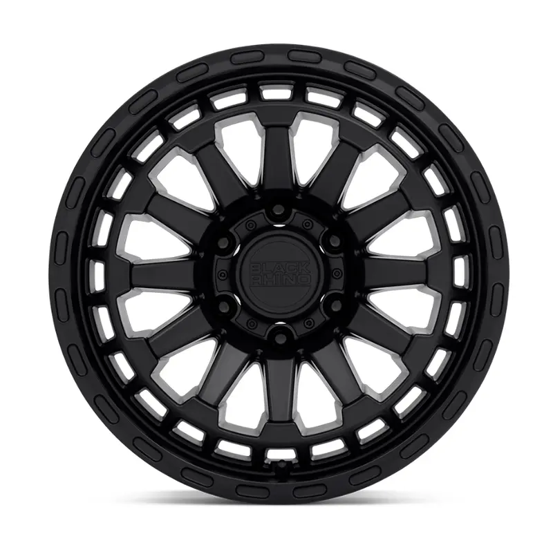 17X8.5 Black Rhino Raid Matte Black 3