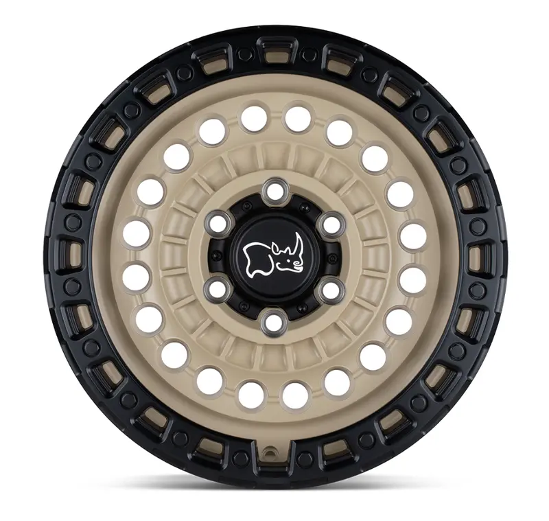 17X8.5 Black Rhino Sentinel Desert Sand W/ Black Ring 2