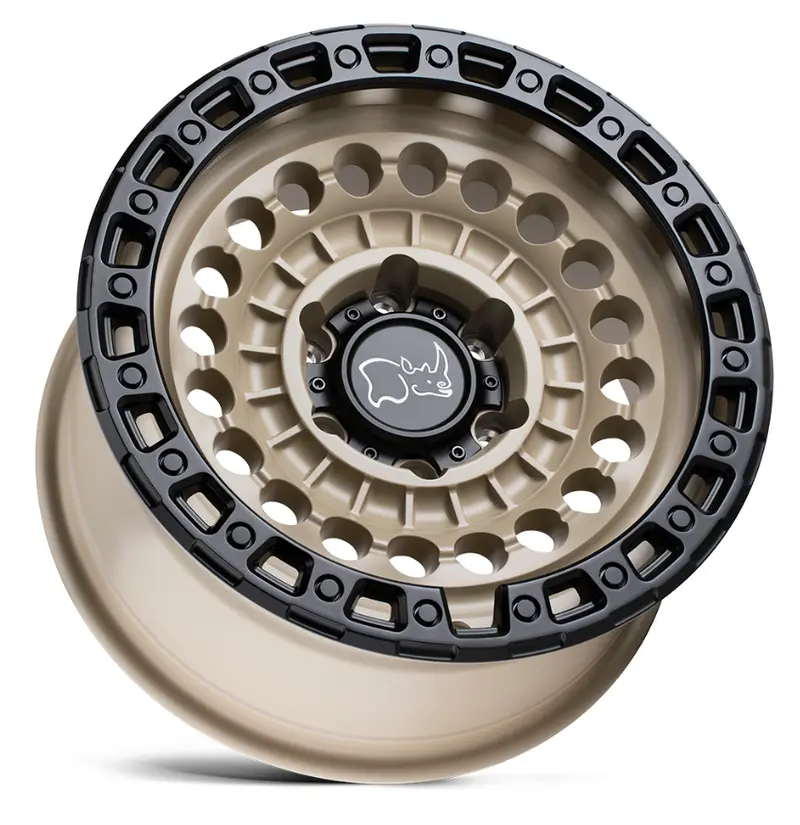 17X8.5 Black Rhino Sentinel Desert Sand W/ Black Ring 3