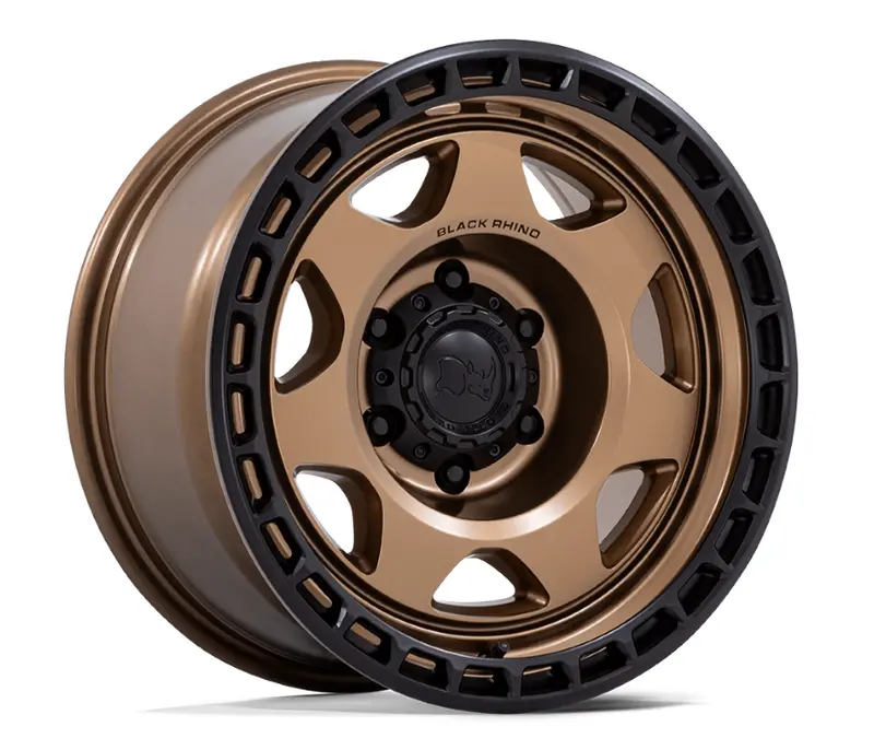 17X8.5 Black Rhino Voyager Matte Bronze W/Matte Black Lip 1