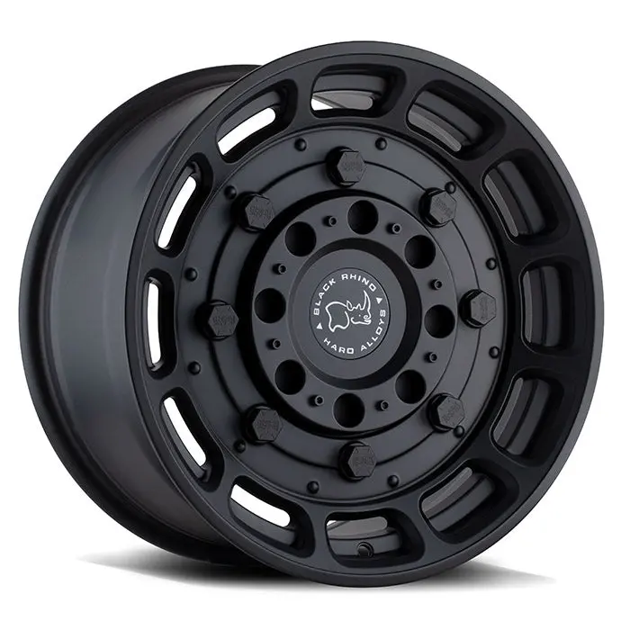 17X8.5 Black Rhino Warthog Matte Black 1