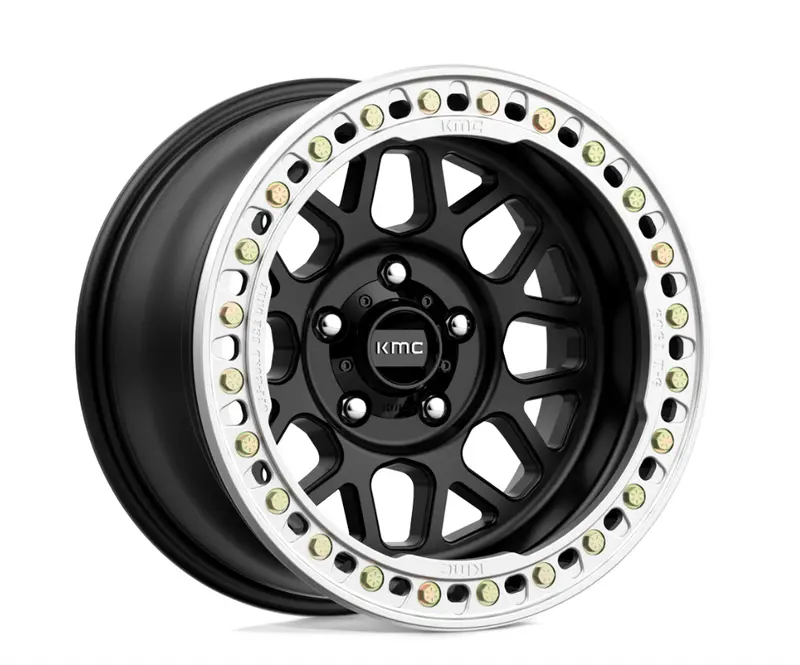 17X8.5 Kmc Km235 Grenade Crawl Beadlock Satin Black 1