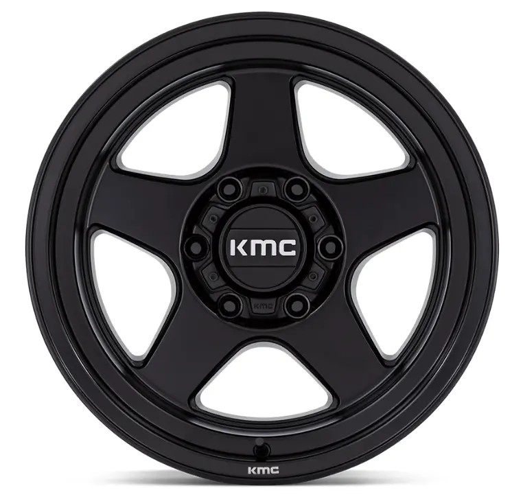 17X8.5 Kmc Lobo Km728 Matte Black 3