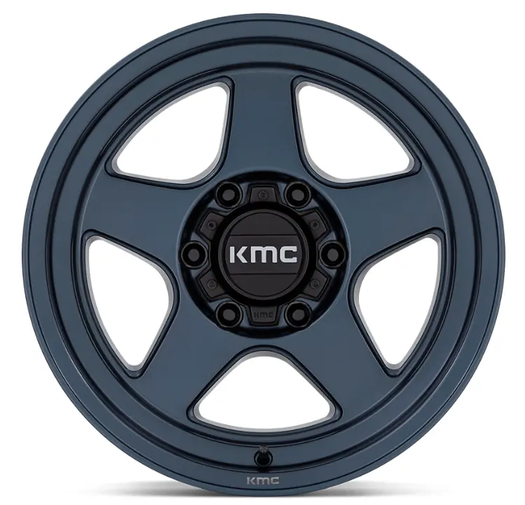 17X8.5 Kmc Lobo Km728 Metallic Blue 3