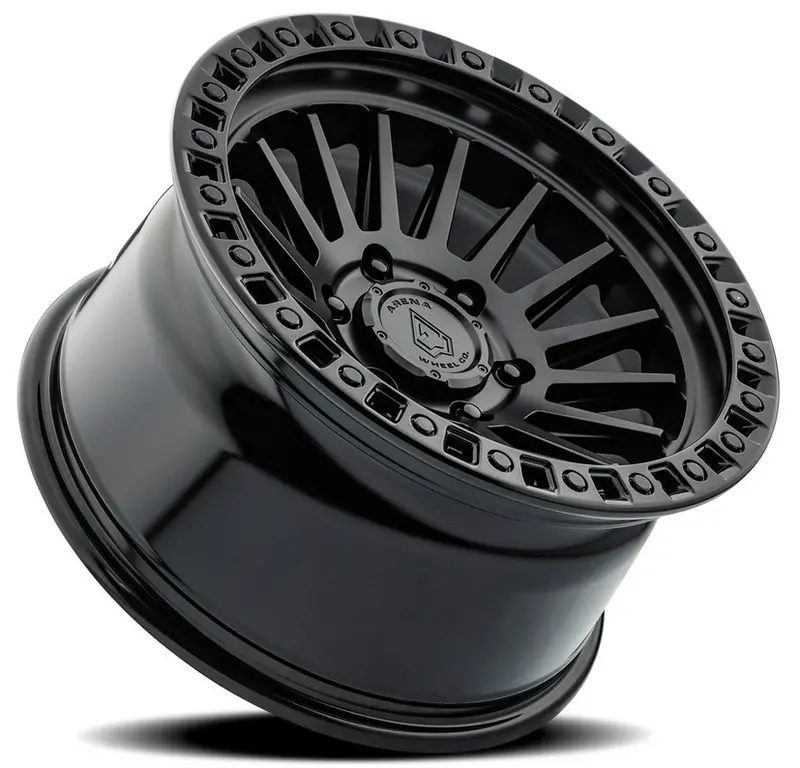 17X9.0 Arena Mesa Satin Black W/ Glossy Black Lip 2
