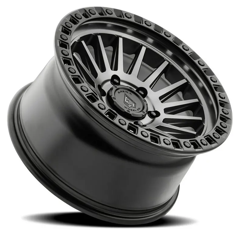 17X9.0 Arena Mesa Satin Gun Metal W/ Satin Black Lip 2