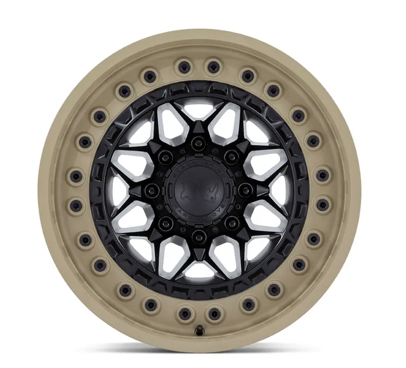 17X9.0 Black Rhino Alpha Matte Black W/ Sand Lip 3