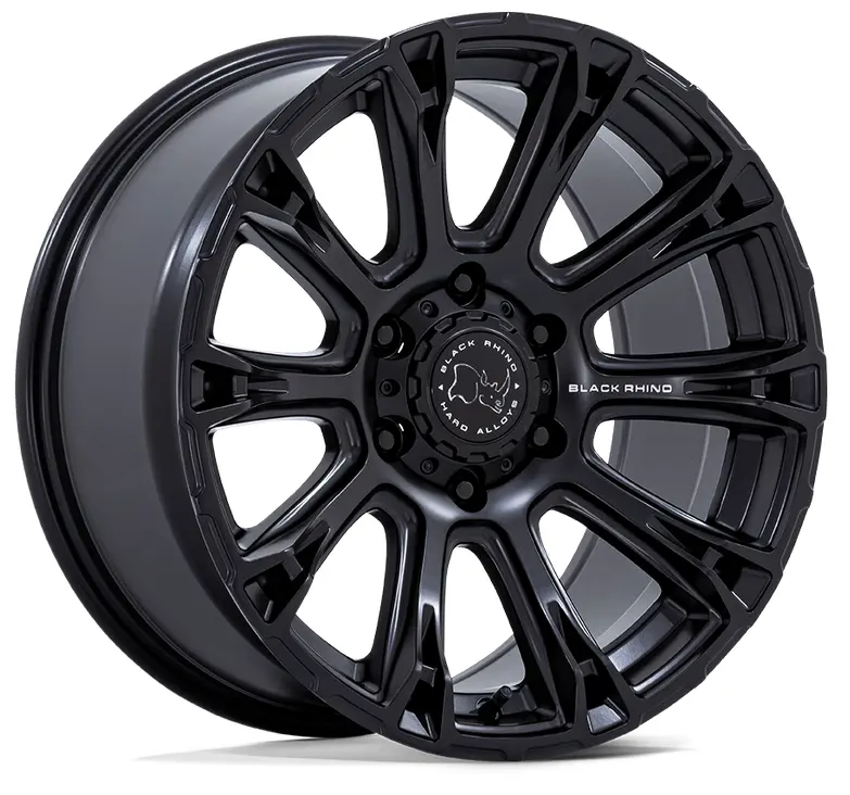 17X9.0 Black Rhino Diamondback Matte Black 1