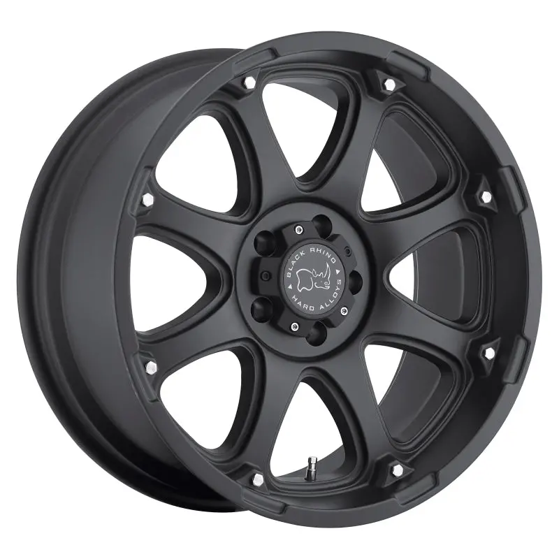 17X9.0 Black Rhino Glamis Matte Black Wheel 1