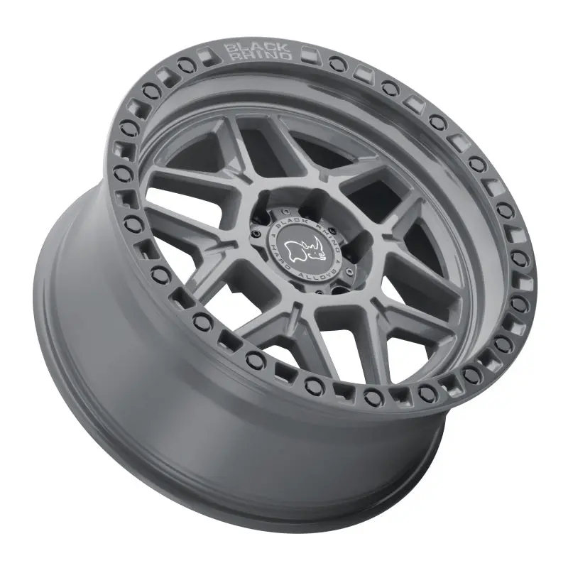17X9.0 Black Rhino Kelso Battleship Gray W/Black Ring 2