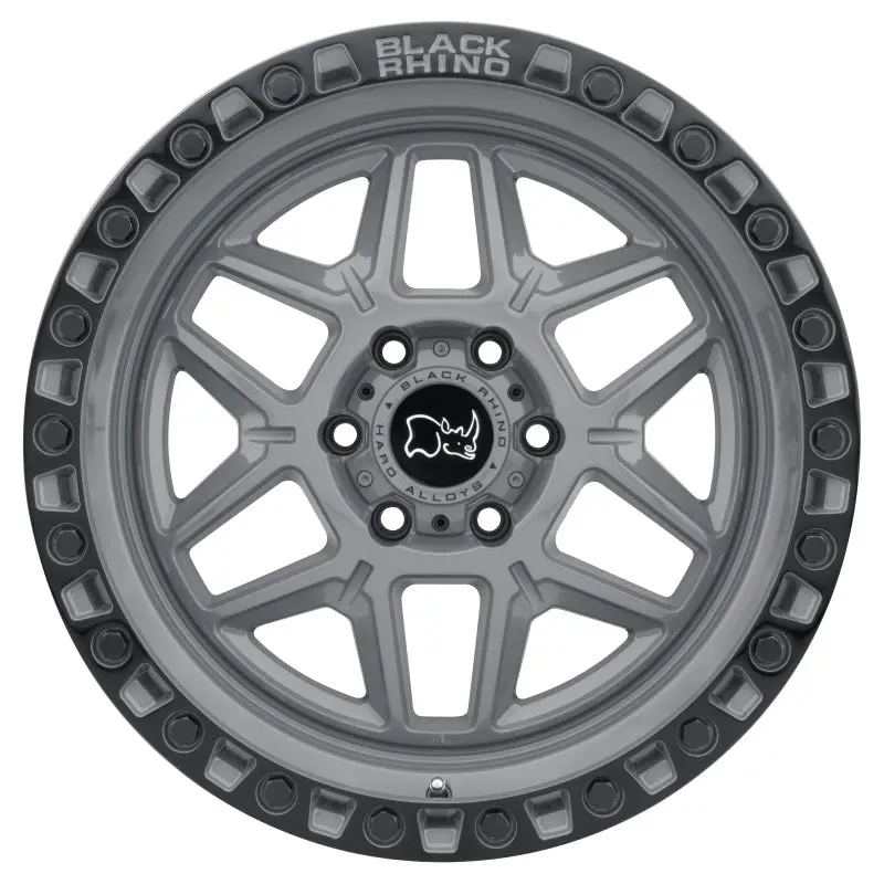 17X9.0 Black Rhino Kelso Battleship Gray W/Black Ring 3