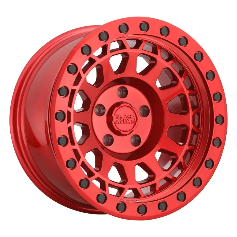 17X9.0 Black Rhino Primm Candy Red W/Black Bolts 1